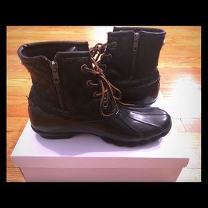 Steve Madden Black Rain Boots Women’s Size 10